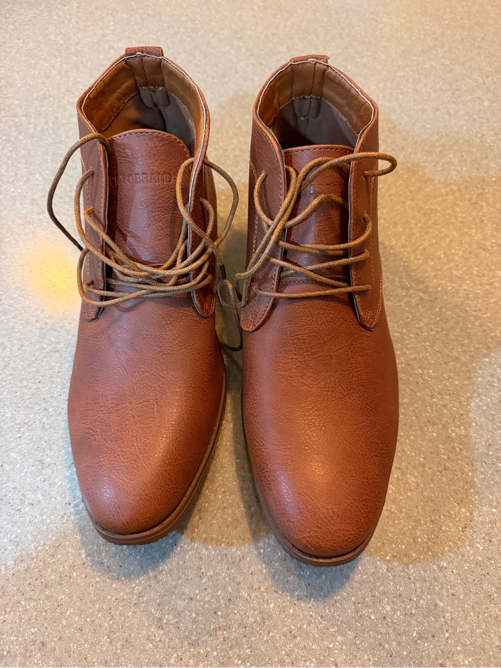Lucky Brand Men's Tan Chukka Boots - Lace-Up Ankle